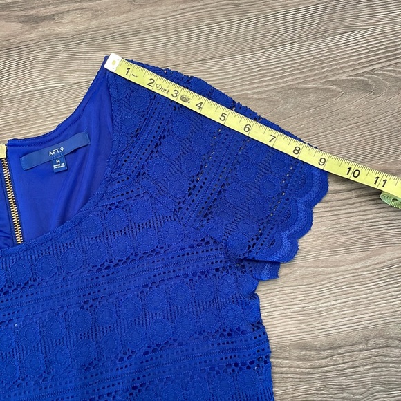 Apt 9 royal blue lace lined dress size medium - Picture 8 of 8